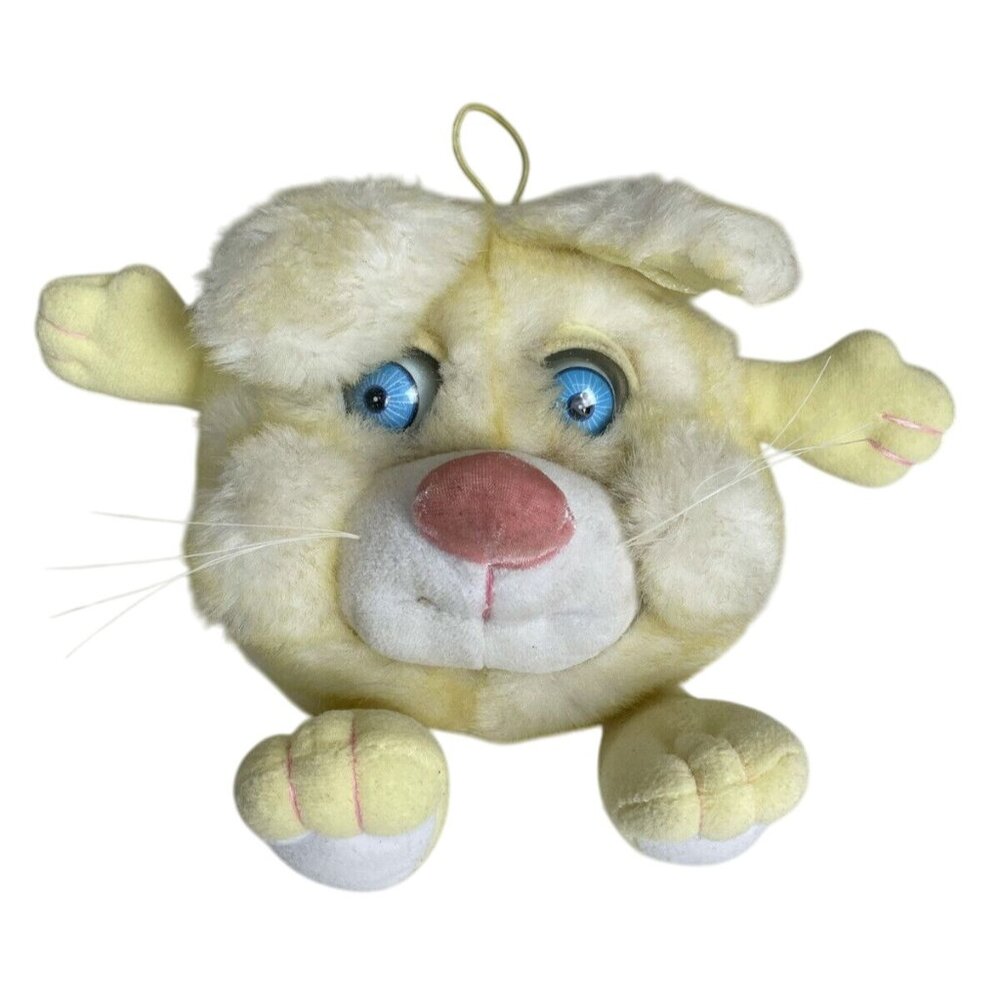 Eyenimal Plush Bunny Googly Eyes Yellow Soft Toy 9" Hanging Loop Walmart Exclusi